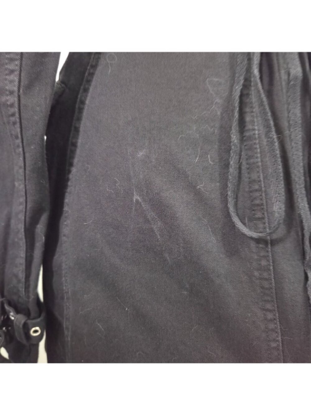 Vtg Y2K Tripp Nyc Trench Coat L 90s Goth Emo Punk Rave Bondage Grunge Western - Picture 6 of 8